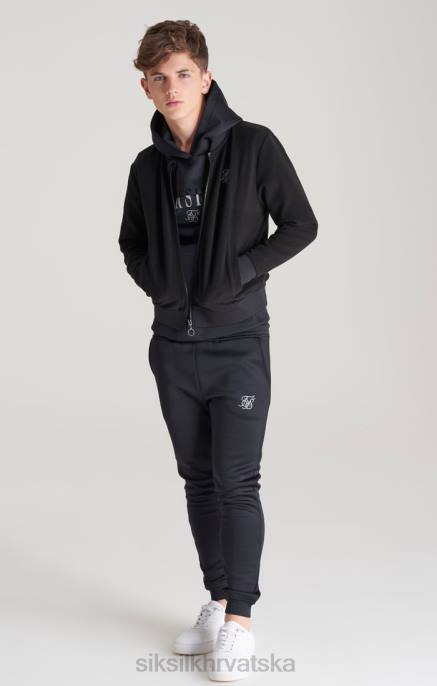 SikSilk dječaci bomber s crnim metalik logotipom D088301 odjeća