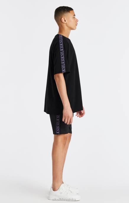 SikSilk dječaci crna majica kratkih rukava D088285 odjeća