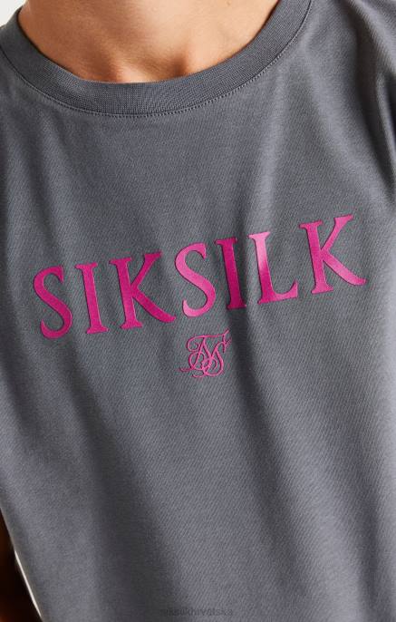 SikSilk dječaci siva markirana majica D088280 odjeća