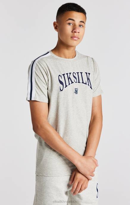 SikSilk dječaci sveučilišna majica sivog lapora D088283 odjeća