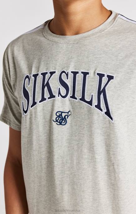 SikSilk dječaci sveučilišna majica sivog lapora D088283 odjeća