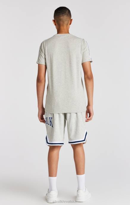 SikSilk dječaci sveučilišna majica sivog lapora D088283 odjeća