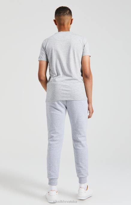 SikSilk x dječaci messi siva marl majica za teretanu D088281 odjeća