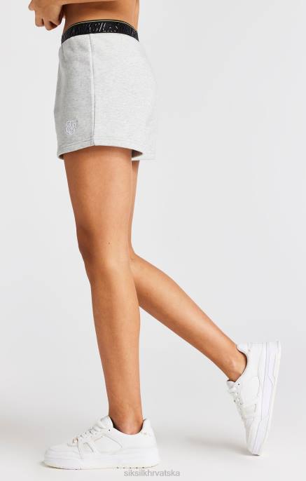 SikSilk djevojke sivi lapor taped runner short D088360 odjeća