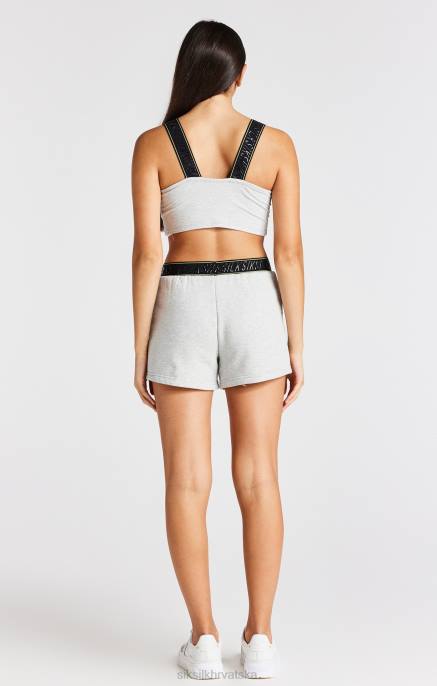 SikSilk djevojke sivi lapor taped runner short D088360 odjeća