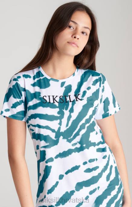 SikSilk djevojke bijela tie dye majica haljina D088343 odjeća