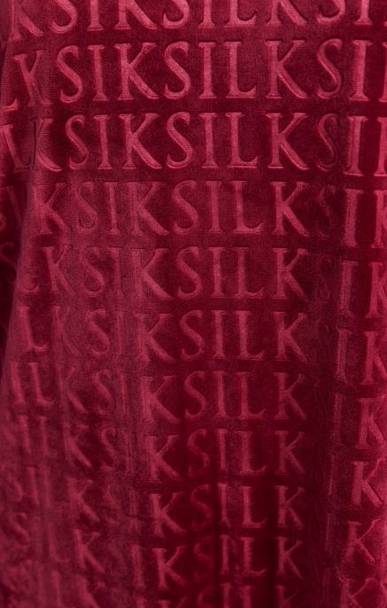 SikSilk djevojke ružičasta haljina od majice dugih rukava od velura D088345 odjeća