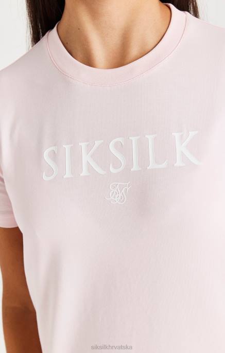 SikSilk djevojke brendirana majica - ružičasta D088317 odjeća