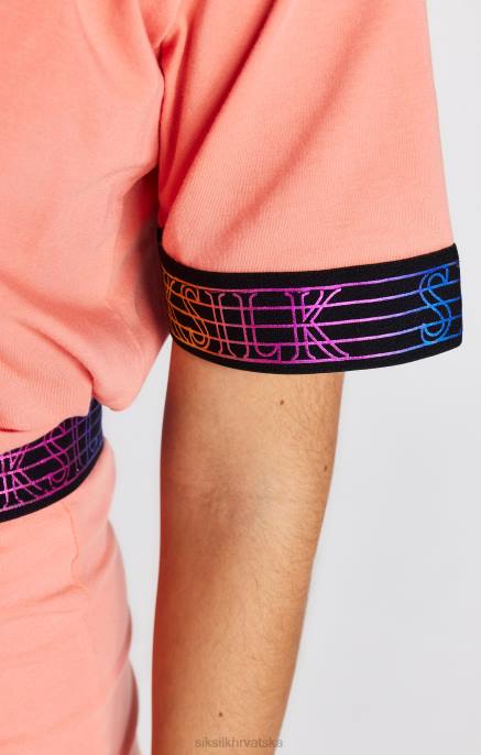 SikSilk djevojke kratke majice kratkih rukava s koraljnom trakom D088326 odjeća