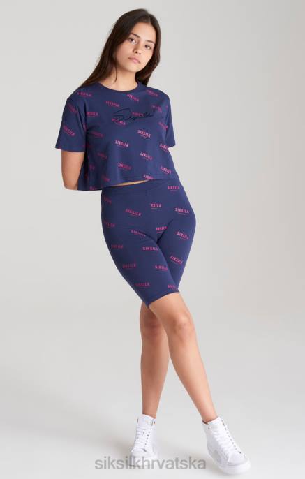 SikSilk djevojke skraćena majica s mornarskim potpisom D088324 odjeća