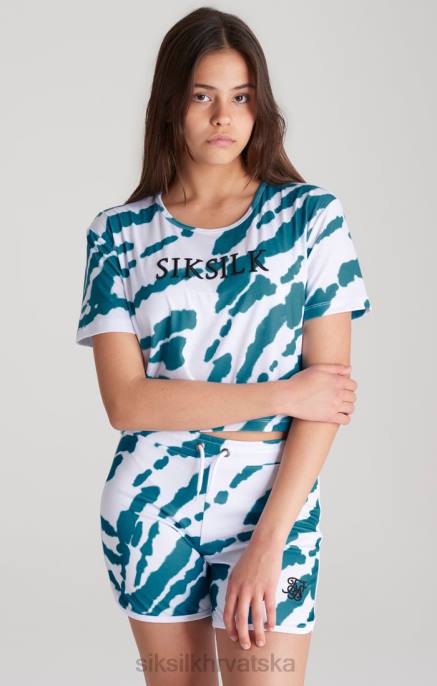 SikSilk djevojke white tie dye skraćena majica D088323 odjeća