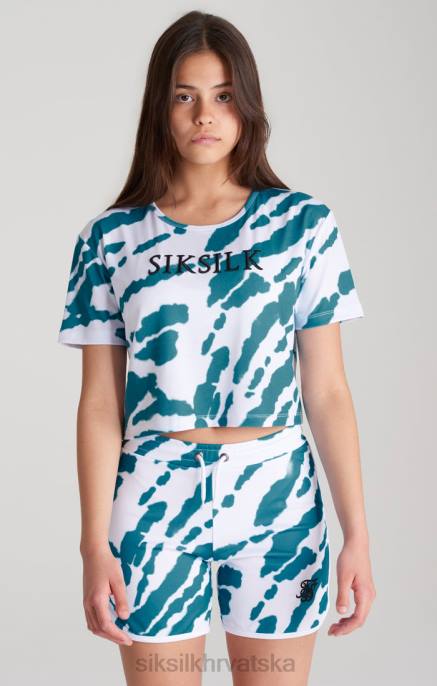 SikSilk djevojke white tie dye skraćena majica D088323 odjeća