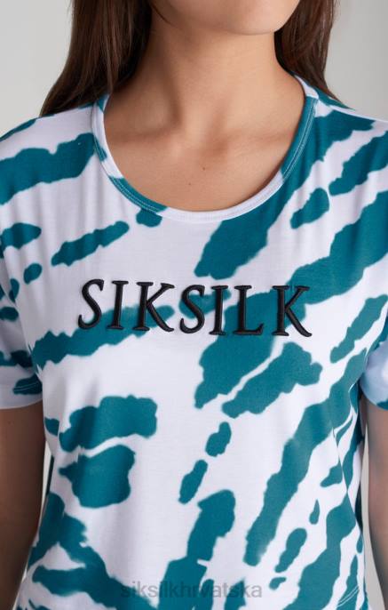 SikSilk djevojke white tie dye skraćena majica D088323 odjeća