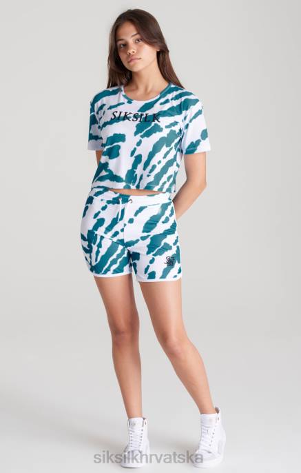 SikSilk djevojke white tie dye skraćena majica D088323 odjeća