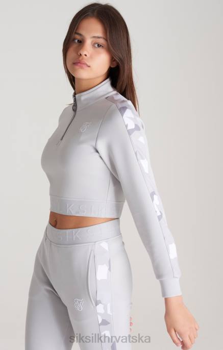 SikSilk djevojke sivi kamuflažni gornji dio gusjenice D088338 odjeća