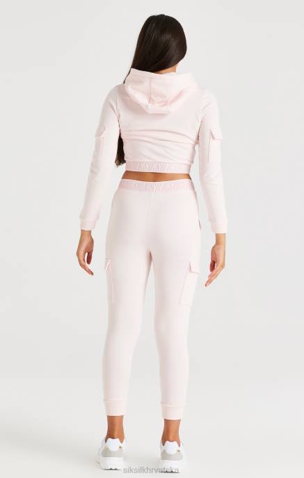 SikSilk djevojke zalijepljena kapuljača za teret - roza D088331 odjeća