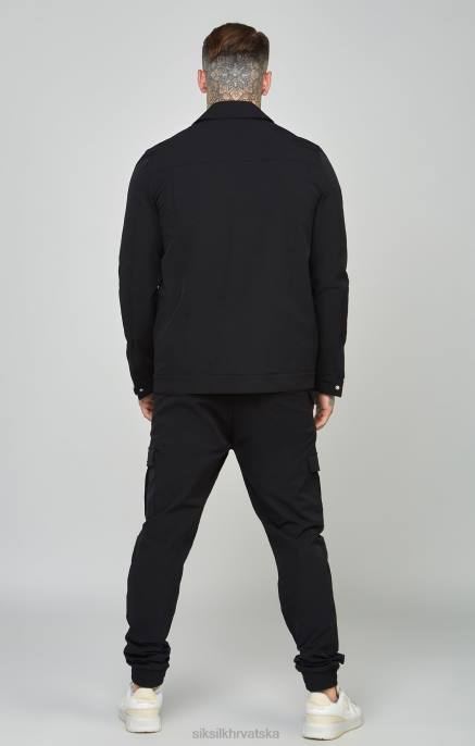 SikSilk muškarci black utility cargo jogger D088509 odjeća