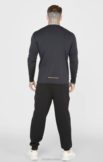SikSilk muškarci crne sportske hlače D088520 odjeća