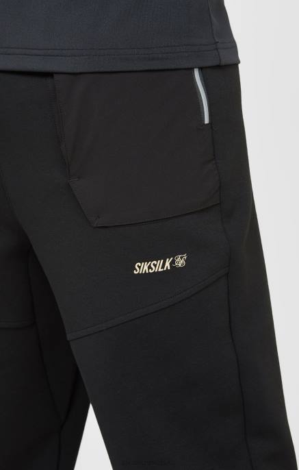SikSilk muškarci crne sportske hlače D088520 odjeća