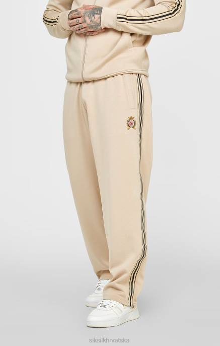 SikSilk muškarci ekru hlače širokog kroja D088528 odjeća