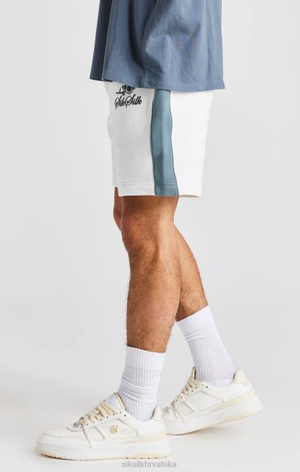 SikSilk muškarci bijela ruža vez kratak D088584 odjeća