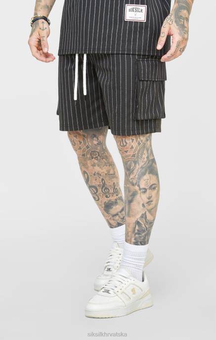 SikSilk muškarci crna godišnjica košarka teret kratka D088564 odjeća