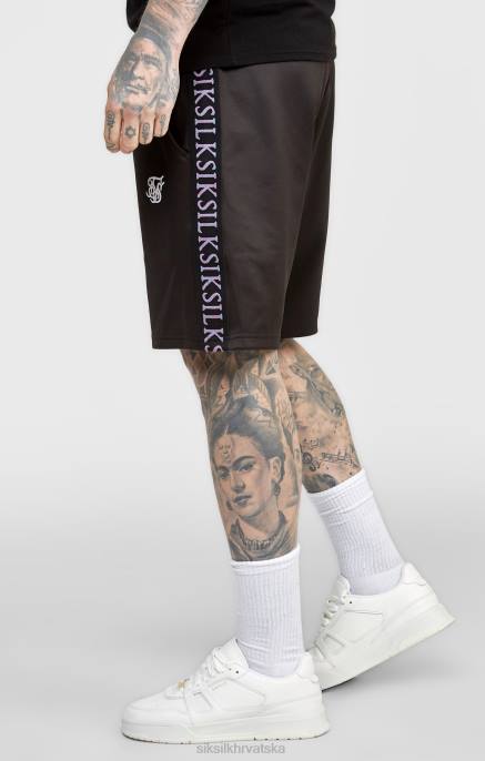 SikSilk muškarci crna ljepljiva kratka D088611 odjeća