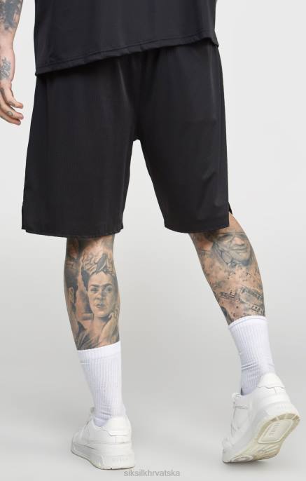 SikSilk muškarci crna mreža široka kratka D088570 odjeća