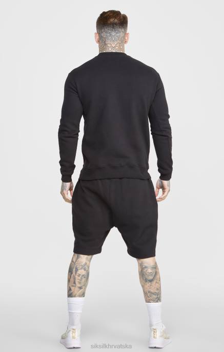 SikSilk muškarci crni skriptni vez kratki D088581 odjeća