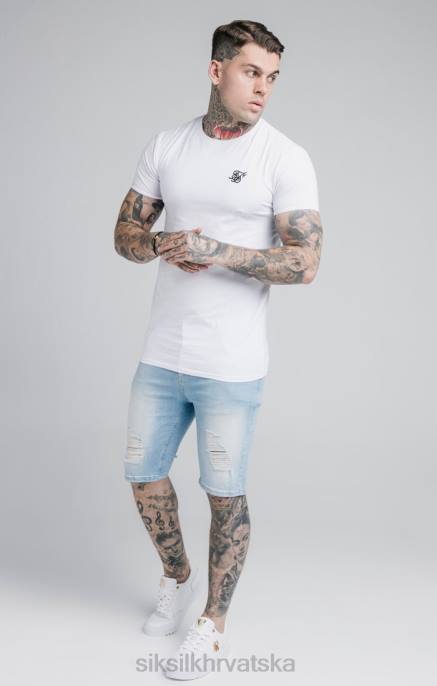 SikSilk muškarci kratka plava otrcana traperica D088583 odjeća