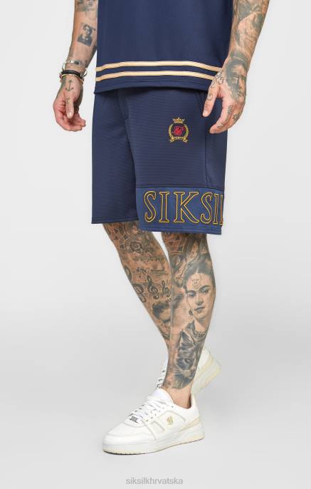 SikSilk muškarci mornarski vez opušteni kratki D088607 odjeća