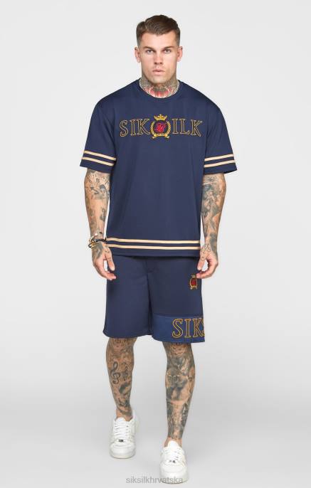 SikSilk muškarci mornarski vez opušteni kratki D088607 odjeća
