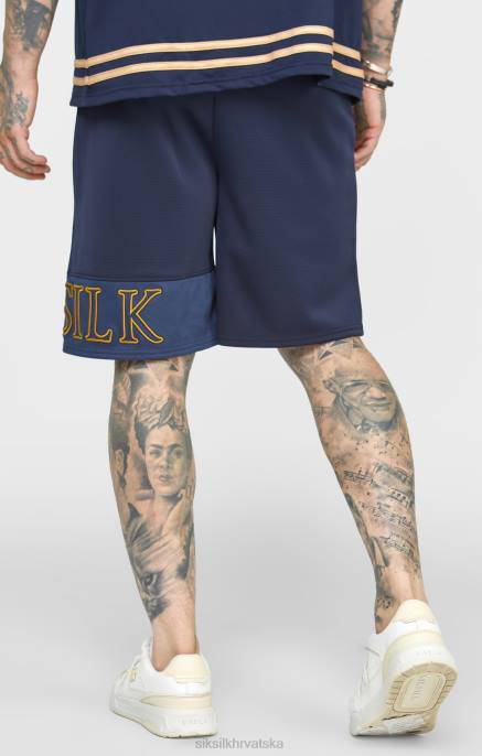 SikSilk muškarci mornarski vez opušteni kratki D088607 odjeća