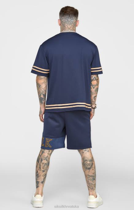 SikSilk muškarci mornarski vez opušteni kratki D088607 odjeća