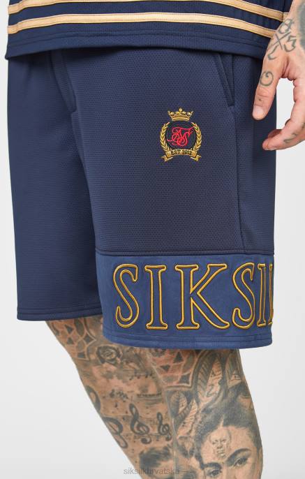 SikSilk muškarci mornarski vez opušteni kratki D088607 odjeća