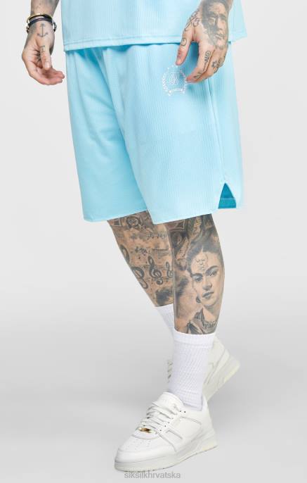 SikSilk muškarci plava mreža labavi kratki D088575 odjeća