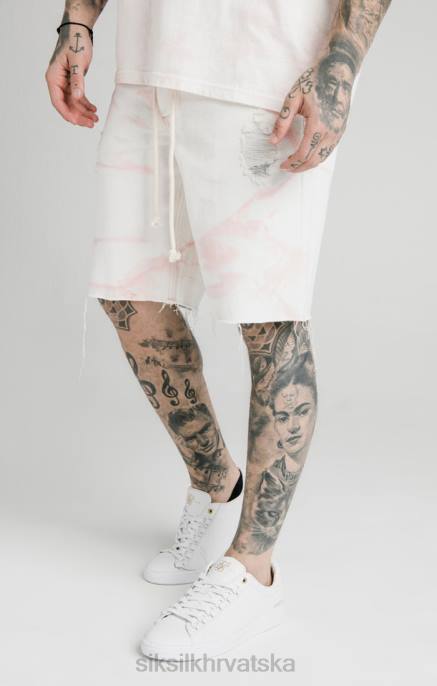 SikSilk muškarci ružičasti kratki traper širokog kroja D088595 odjeća