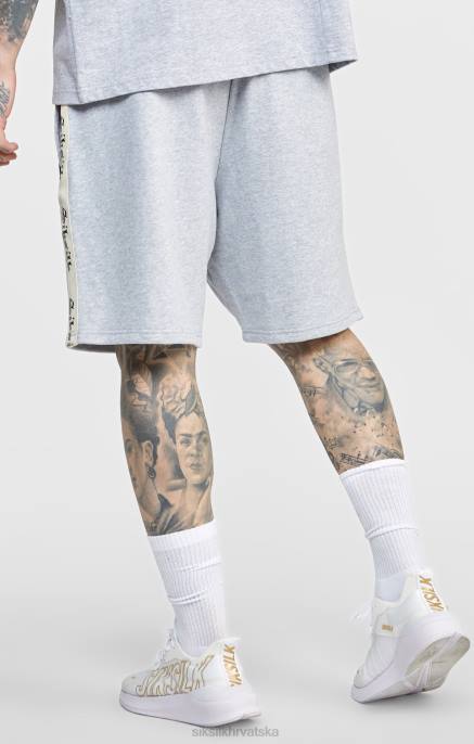 SikSilk muškarci siva kratka s gotičkom trakom sa strane D088569 odjeća