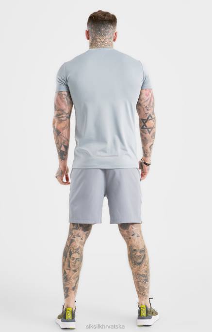 SikSilk muškarci sivi sportski lapor tkani kratki D088565 odjeća