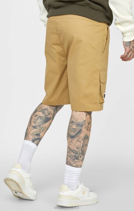 SikSilk muškarci tan ripstop cargo kratak D088585 odjeća
