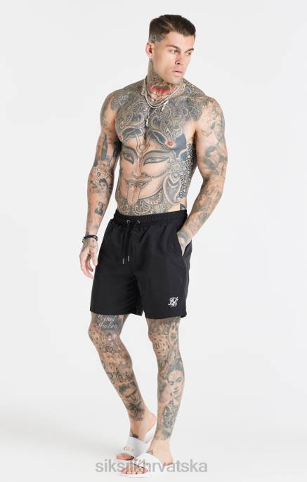 SikSilk muškarci crne esencijalne kratke kupaće hlače D088617 odjeća