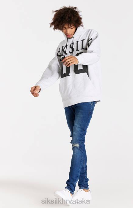 SikSilk muškarci plave traperice uskog kroja na duge staze D088563 odjeća