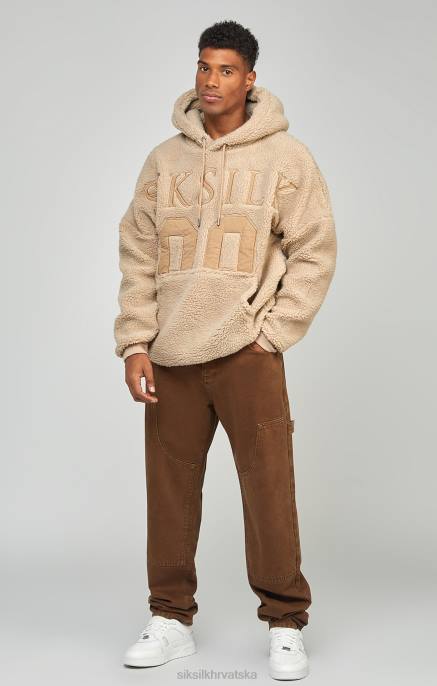 SikSilk muškarci smeđi ravni kroj stolarski traper D088549 odjeća