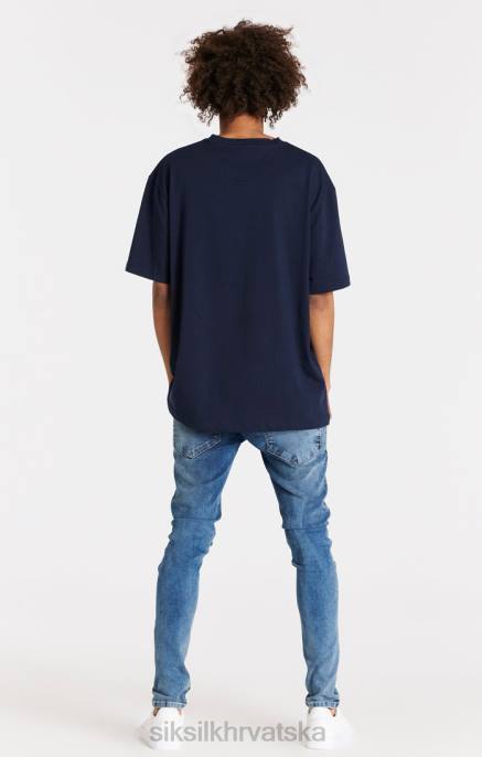 SikSilk muškarci svijetloplave traperice uskog kroja na duge staze D088558 odjeća