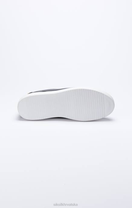 SikSilk muškarci crne klasične tenisice s metalnim d-ringovima D08810 obuća