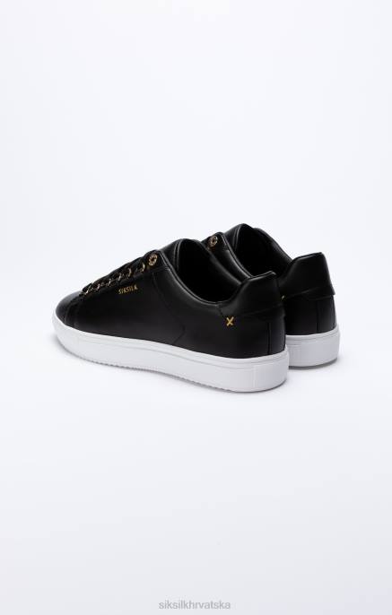 SikSilk muškarci crne klasične tenisice s metalnim d-ringovima D08810 obuća