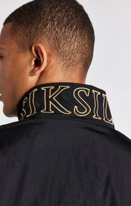 SikSilk muškarci crna obložena bomber jakna D088468 odjeća