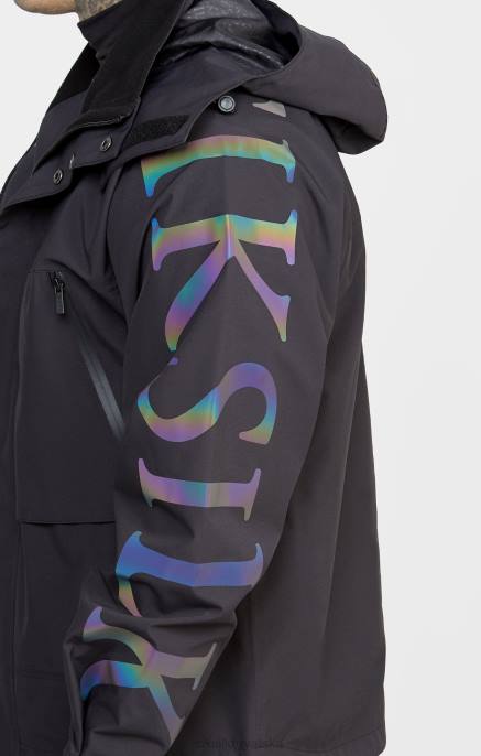 SikSilk muškarci crna tehnička jakna D088484 odjeća