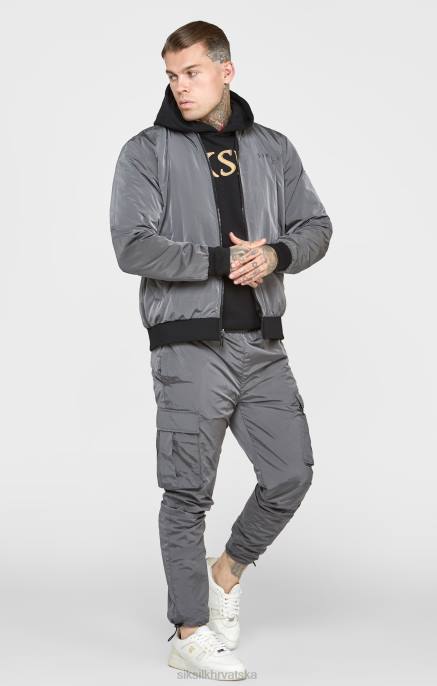 SikSilk muškarci crni reverzibilni bomber D088502 odjeća