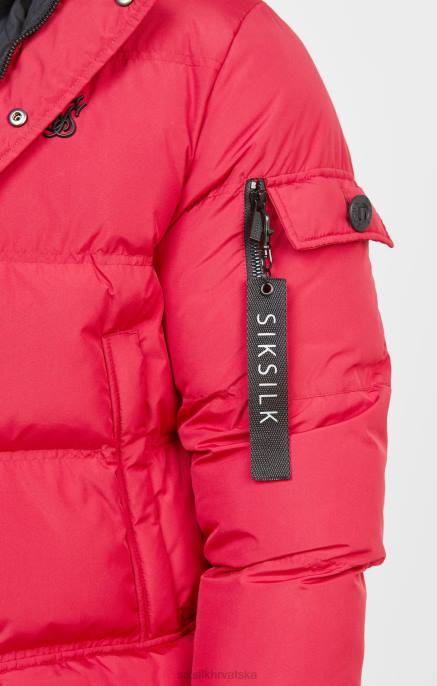 SikSilk muškarci crvena arktička parka D088470 odjeća